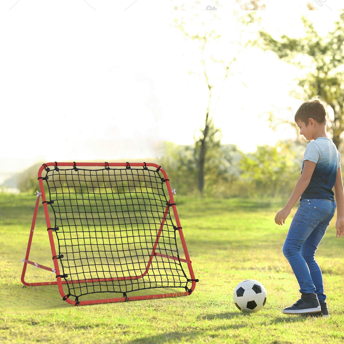 Adjustable Sports Rebounder Net for Training – Kids and Adults